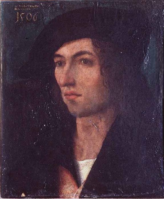 Hans Burgkmair Portrait of a man oil painting image